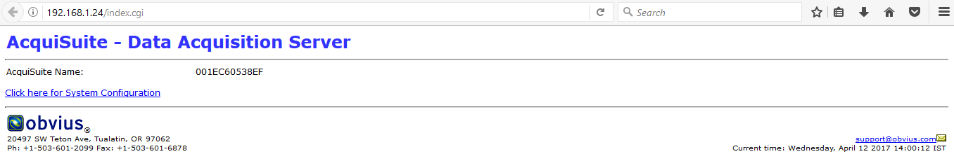 Acquisuite Server Data Push